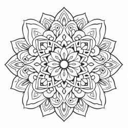 intricate mandala patterns create mandala designs with intricate details for a calming coloring experience