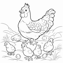 poule et poussin