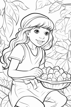 cocoa harvesting in the jungle