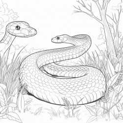 snake in forest