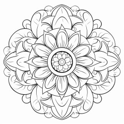 mandala spiritual and yoga with gratitude