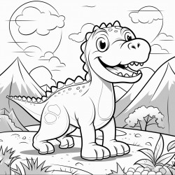 cartoon dinosaur
