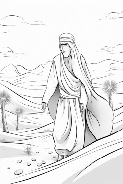 coloriage dune lettre en arabe