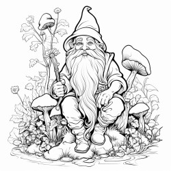 gnome ferique entour de lierre