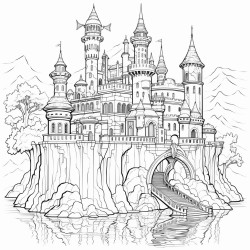 a fantasy water castle