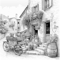coloring by number provence france