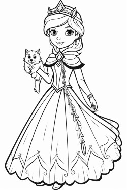 a kid with a snow queen costume