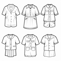 set of clothes