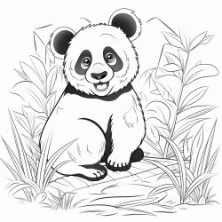 panda in zoo