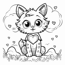 cute cat in background is harts