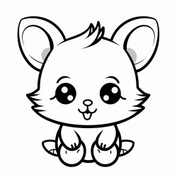 kawaii animal smiling