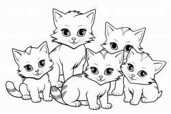exactly 6 kittens playing