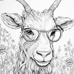 farm animals with eyeglasses