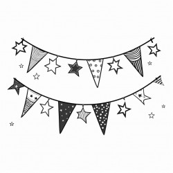 party decorationsincluding banners bunting and hanging decorations