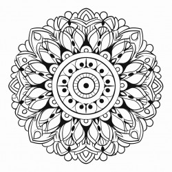 dot outline mandala