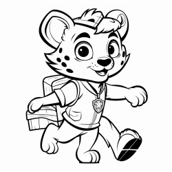 a cheetah courier or delivery