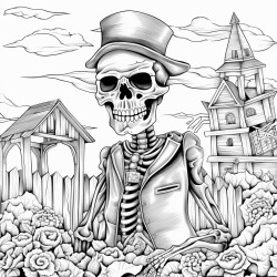 create a coloring page for contents of the dead mans pocket