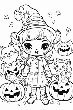 cute halloween characters
