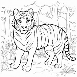 tiger in the forest