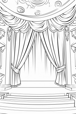 theatrical stage
