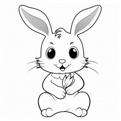bunny with a big carrot