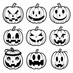 9jackolantern faces