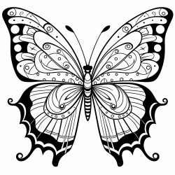 a whimsical butterfly