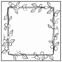 a border for a picture frame vines