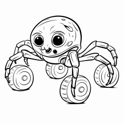 spider on roller skates