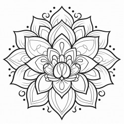 a beautiful lotus flower mandala