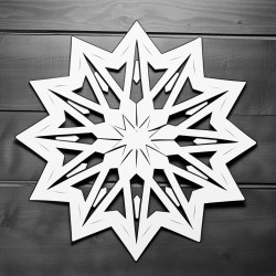 snowflakes cut out of paper