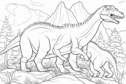 dinosaurs at the forest