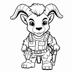 combat military tactical black goat