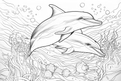 dolphins and rainbows