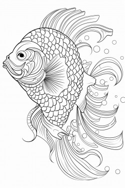 fish coloring book