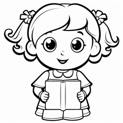 a childs colouring book image thats simple