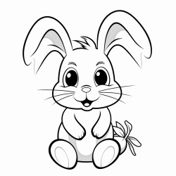 bunny rabbit with carrot