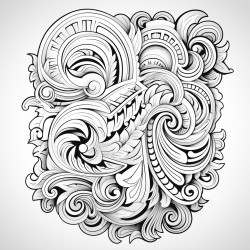 maori tattoo moko pattern