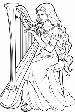 only the musical instrument the harp