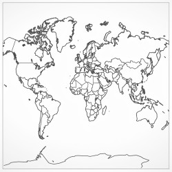 a blank map of mega continent sahul