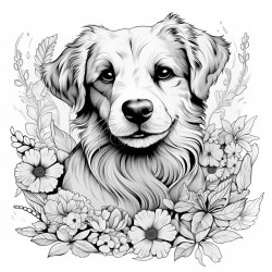 cute dog no gray scale black and white