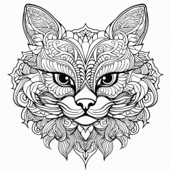 mandala de gato