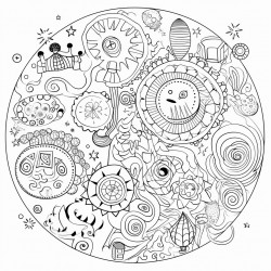 1 page color book for children about a course for generative ai use