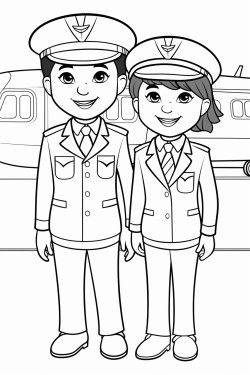 airport pilots and cabin crew