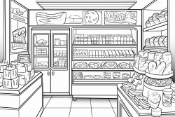 snack shop poster