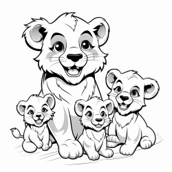 family cubs of allegator