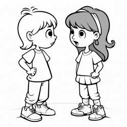 2 girls arguing child cartoons