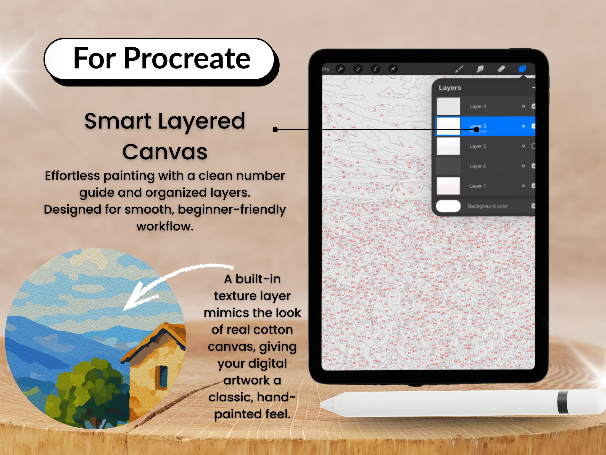 Piastrelle Mediterranee Colorate da Dipingere con i Numeri per Procreate – Arte Decorativa con Motivo Ceramico | Download Digitale