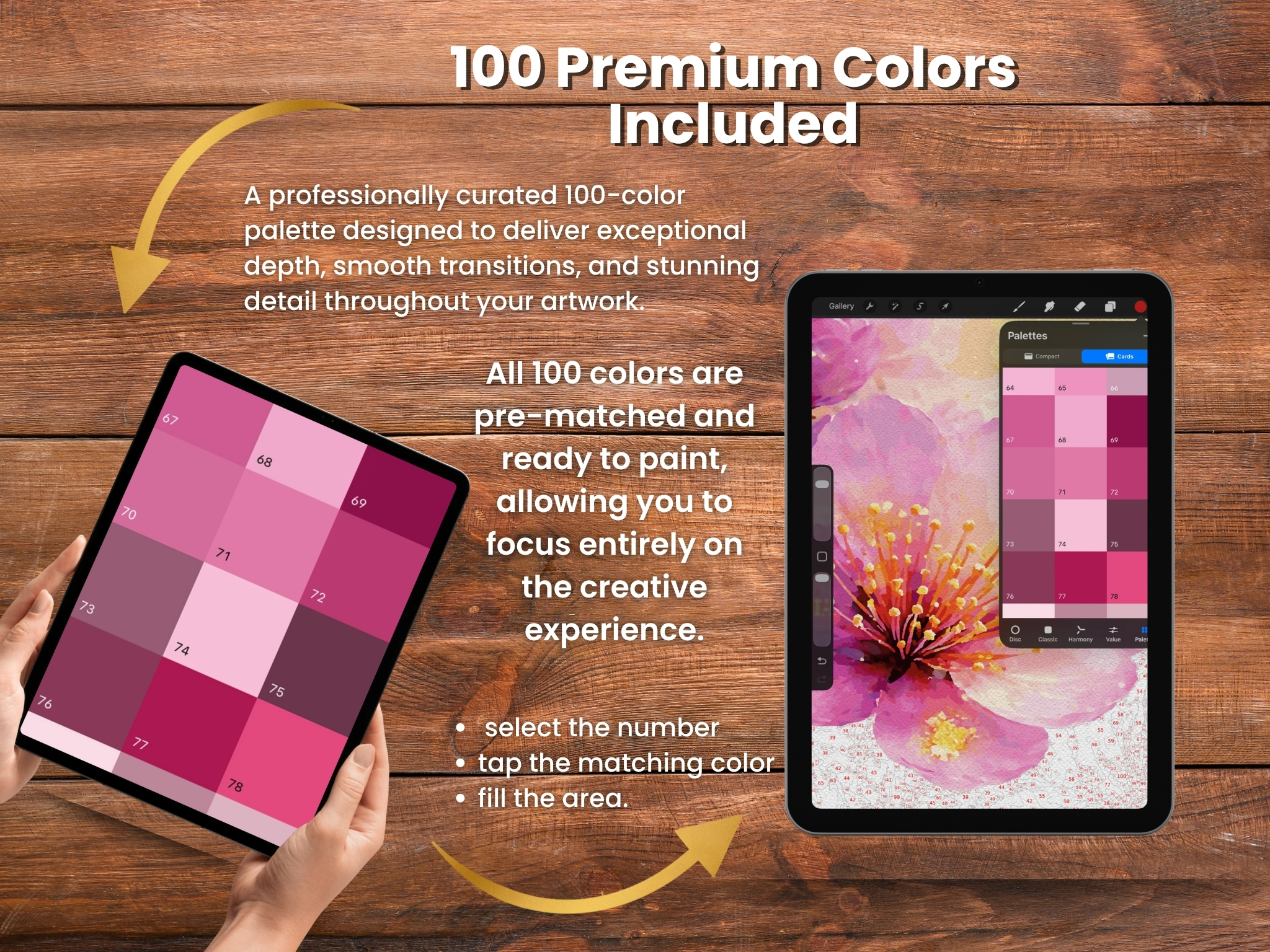 Затишне читання відьма фарбами по номерах для Procreate – Осіння магія та чорний кіт | Цифрове завантаження